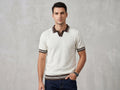 Classic Contrast Collar Knit Polo