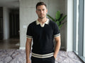 Classic Contrast Collar Knit Polo
