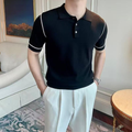 Men’s Premium Contrast Piping Polo Shirt